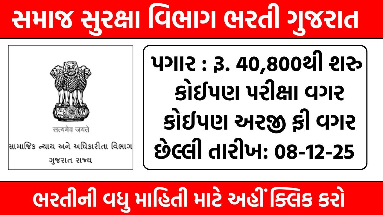 Social Security Department Recruitment