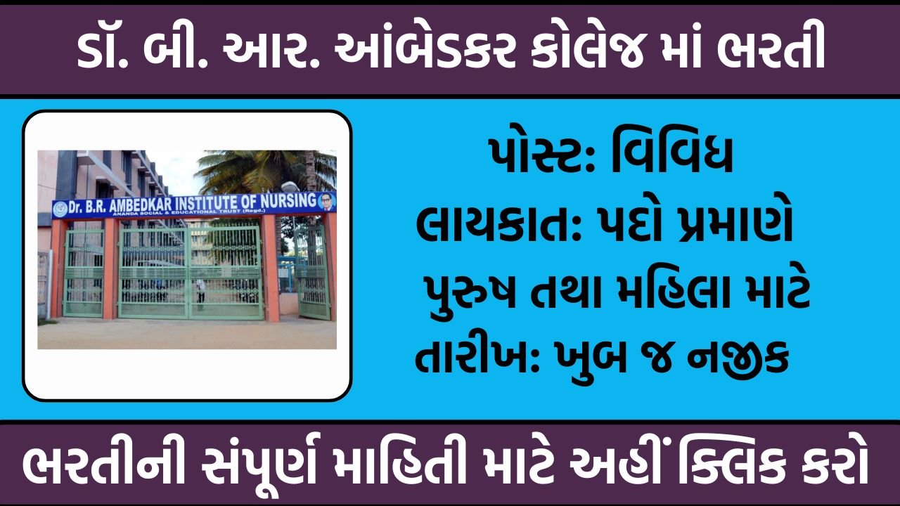 Dr. B. R. Ambedkar College Recruitment