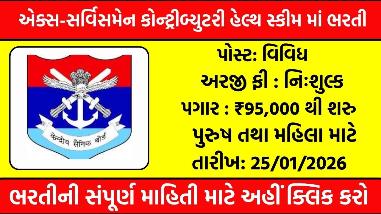 ECHS Jamnagar Recruitment 2026