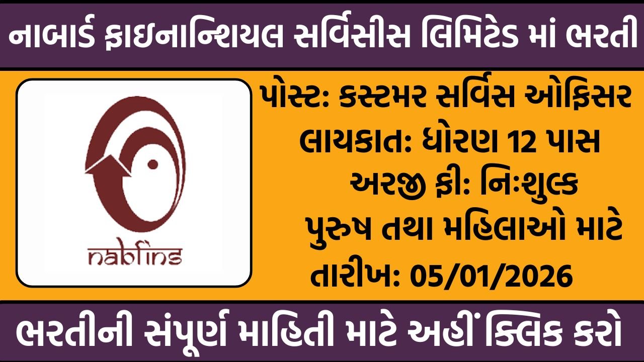 NABFINS Recruitment 2026